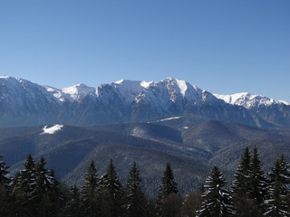 Winter Scenery in the Mountains