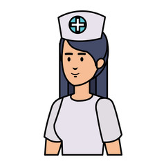 beautiful nurse medical character