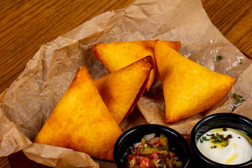 Tasty stuffed Empanados