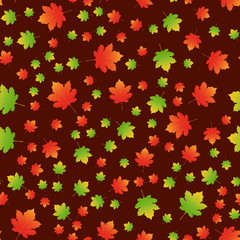 Autumn Seamless Pattern leaves