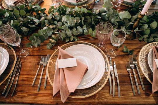 Wedding table decoration rustic style