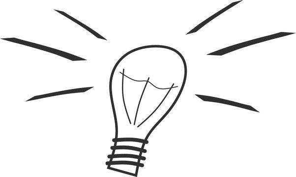Gl&uuml;hbirne als Symbol