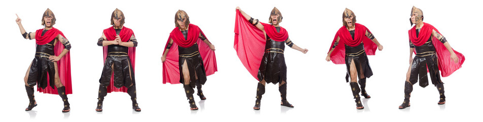 Gladiator isolated on white