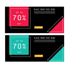 Abstract Banner Design. Facebook cover. Sale Posters. Banner set. 