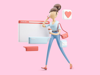 3d illustration. lifestyle in social networks