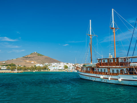  harbor piso livadi paros island with cyclades architecture resort town