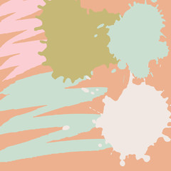 illustration. Background of multi-colored blots of ink