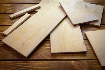 Different wooden boards