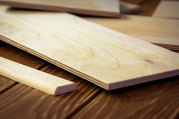 Different wooden boards