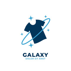 Galaxy clothing fashion clean logo icon illustration