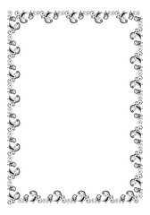 vintage floral frame