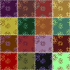 patchwork background with different patterns