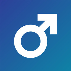 Men Symbol. Male Sign. Vector Icon.