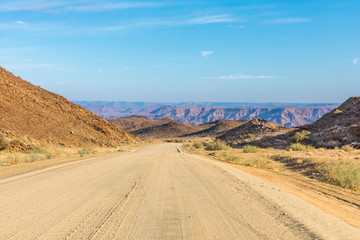 The roads of Namibia in Richtersveld Transfrontier Park, near Ai-Ais.