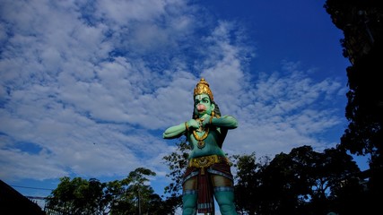 Lord Hanuman the Monkey god in Batu Caves, Malaysia