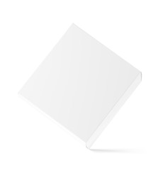 Universal mockup of blank cardboard box. Vector illustration isolated on white background, ready and simple to use for your design. EPS10.