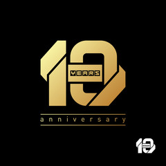 Obraz premium Modern gold symbol 