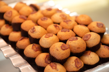 Banana cupcakes, very yummy and delicious banana cake and almond topping.
