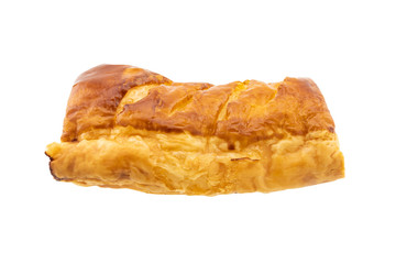 puff pastry isolated on white background