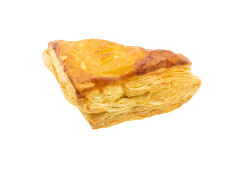 puff pastry isolated on white background