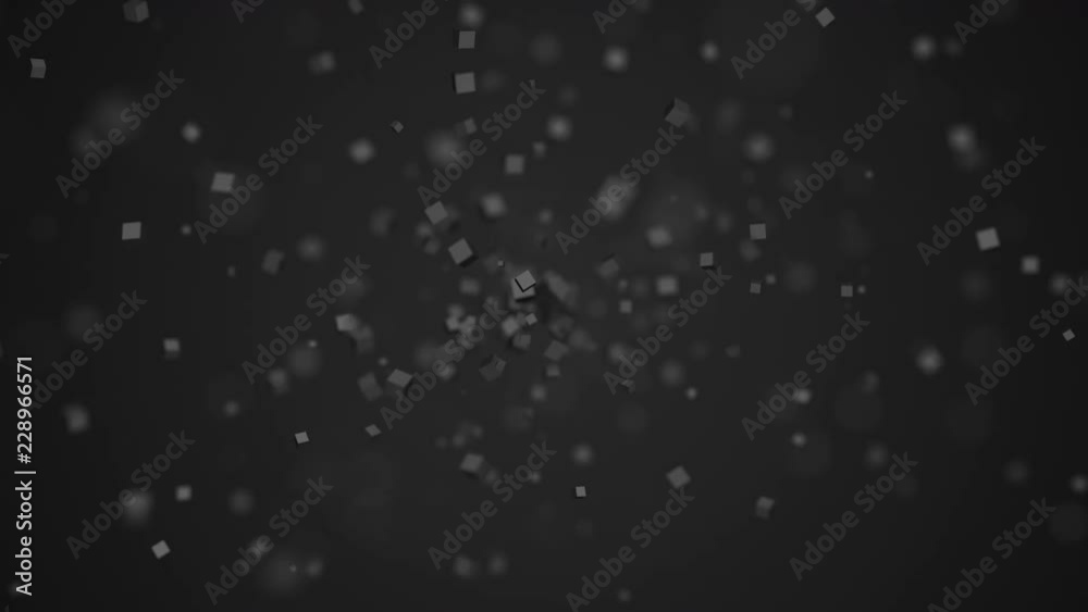 Poster abstract 3d rendering of looped animation with geometric shapes. modern background with cubes. motio