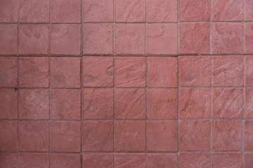 Red wall surface, block color texture