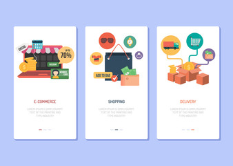 Landing Page Design - eCommerce, Shopping and Delivery