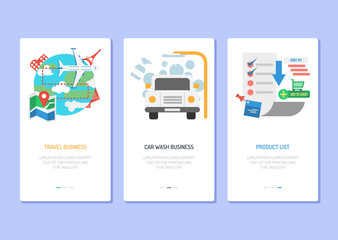 Landing Page Design - Travel Business and Product List