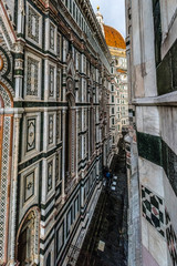 Ceiling detail of Duomo di Firenze Cathedral, Cathedral of Saint Mary of Flower, Florence, Italy, Europe March 08, 2018