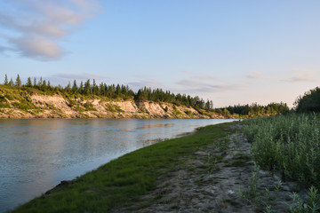 The river in the natural Park on the Taimyr Peninsula.