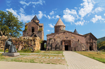 Fototapeta na wymiar Goshavank-Armenian medieval monastery complex XII-XIII centuries in the village of Gosh in Armenia.