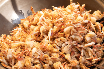 Fried crab asia food