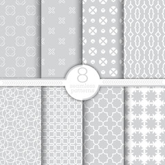 Set of vector seamless patterns