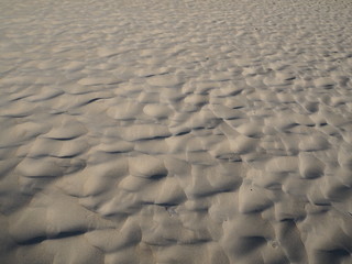 Sand on the beach sunset for background 