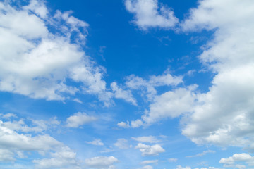 blue sky and clouds in good weather days