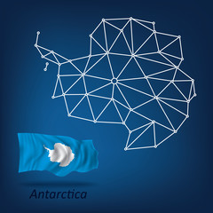 Abstract map of Antarctica © Ilyes Laszlo