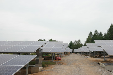 Fototapeta premium 친환경에너지 태양광발전소