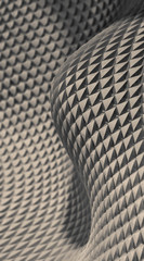 Monochrom repeating pattern background - 3D Rendering