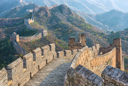 The beautiful great wall of China