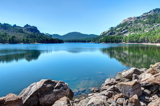 Paysages de Corse-Le barrage de l Ospedale vers Porto-vecchio