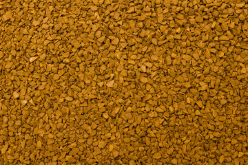 Dry instant coffee granules - brown texture