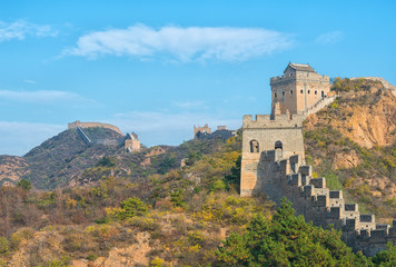 Fototapeta na wymiar The beautiful great wall of China