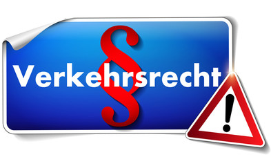 Aufkleber Verkehrsrecht, 3d button