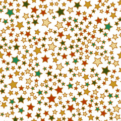 Stars and sky Seamless vector EPS 10 Flat geometric pattern texture. Multicolor abstract background for print and textile