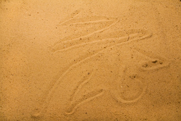 Fototapeta na wymiar yellow sand as a background