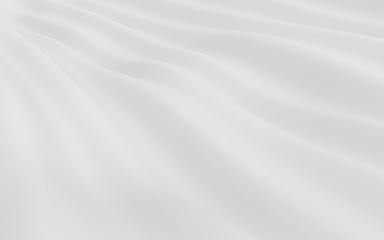 Naklejka premium Abstract white wave background. Abstract Minimalistic Design. 3d rendering