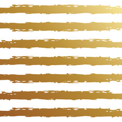 Seamless pattern with gold and white striped. Hand drawn black and yellow paint strokes. Grunge style. Hand-drawn stripes, brush strokes, stars. Beautiful vector fashionable floral exotic background.