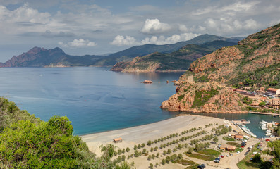 Obraz premium Paysages de Corse-Golfe de Porto-La plage