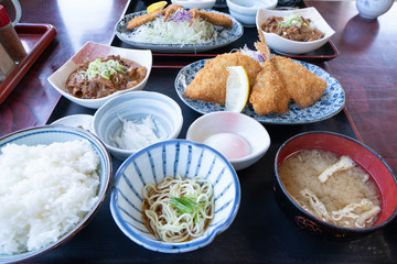 アジフライ定食