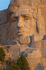 Head of Abraham Linclon at Mount Rushmore